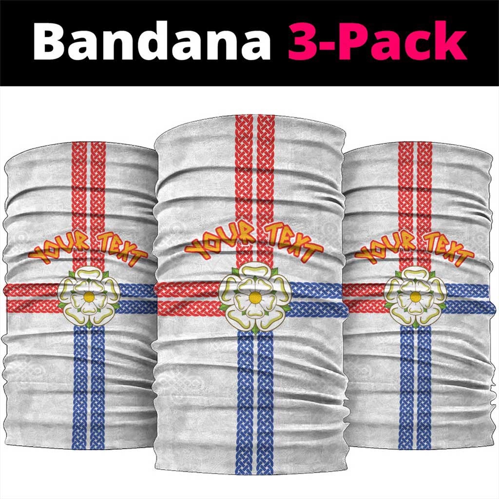 Personalized Yorkshire Celtic Heritage Neck Gaiter Cross Style - Wonder Print Shop