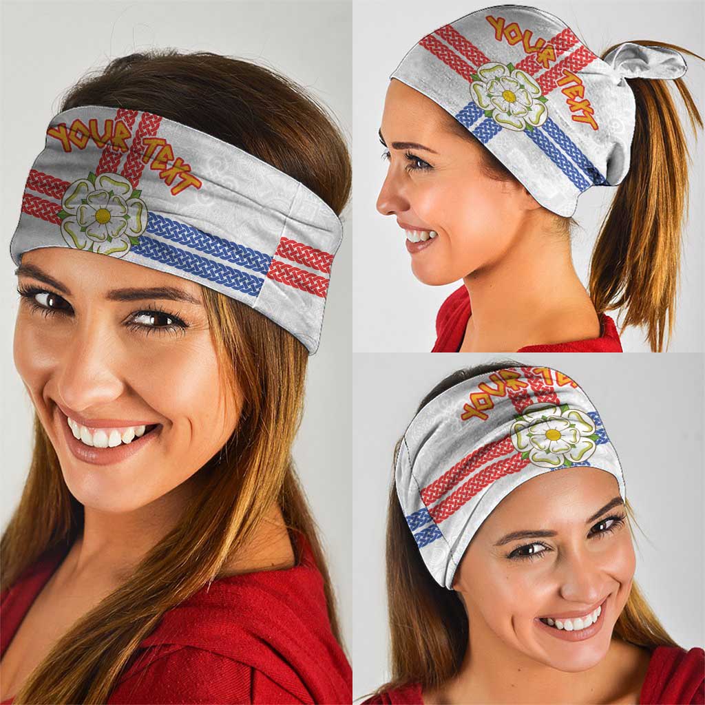 Personalized Yorkshire Celtic Heritage Neck Gaiter Cross Style - Wonder Print Shop