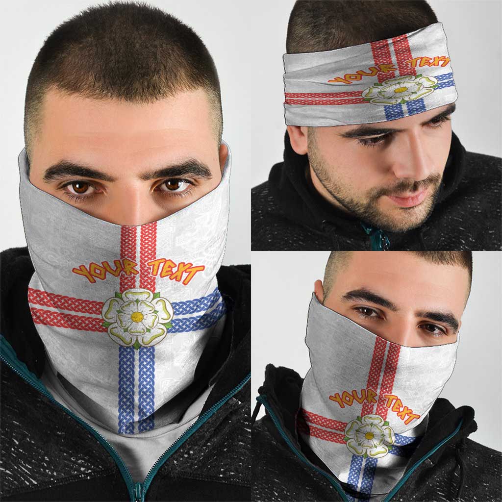Personalized Yorkshire Celtic Heritage Neck Gaiter Cross Style - Wonder Print Shop