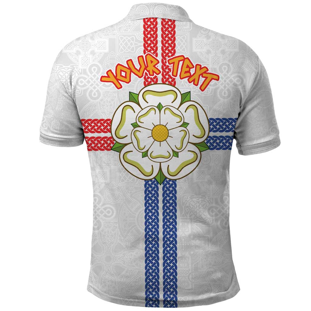 Personalized Yorkshire Celtic Heritage Polo Shirt Cross Style - Wonder Print Shop
