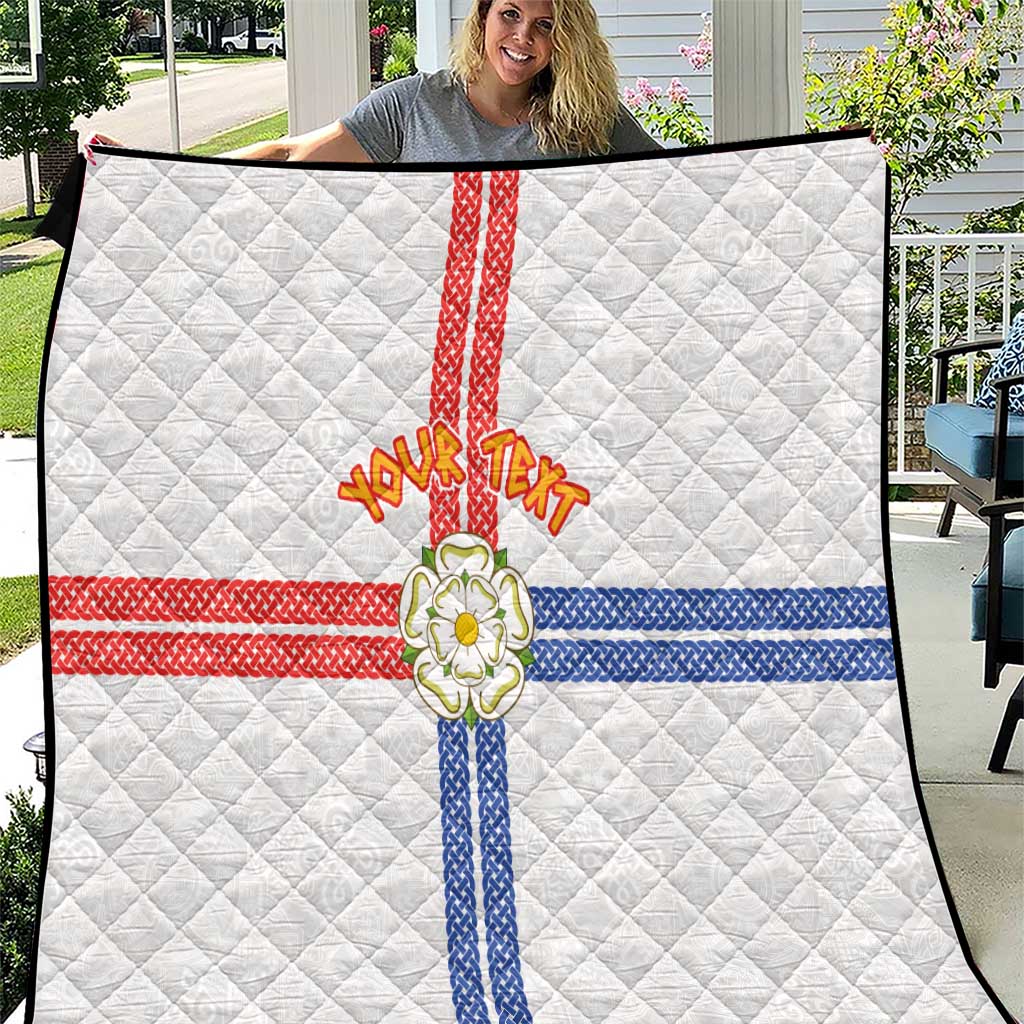 Personalized Yorkshire Celtic Heritage Quilt Cross Style - Wonder Print Shop