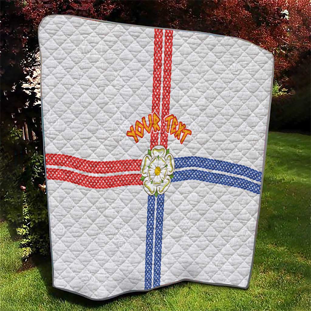 Personalized Yorkshire Celtic Heritage Quilt Cross Style - Wonder Print Shop