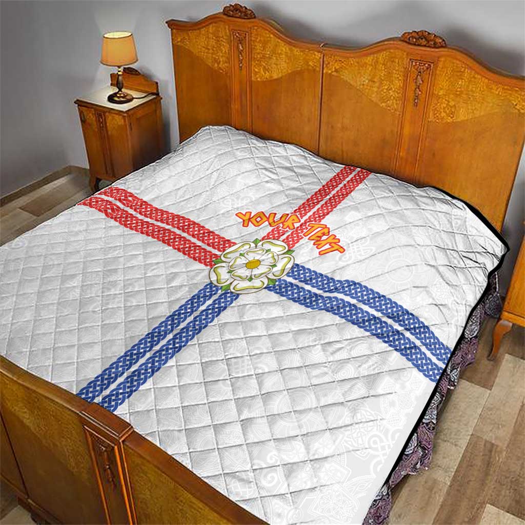 Personalized Yorkshire Celtic Heritage Quilt Cross Style - Wonder Print Shop