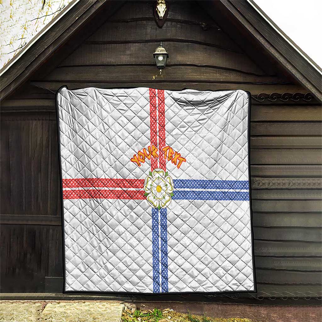 Personalized Yorkshire Celtic Heritage Quilt Cross Style - Wonder Print Shop