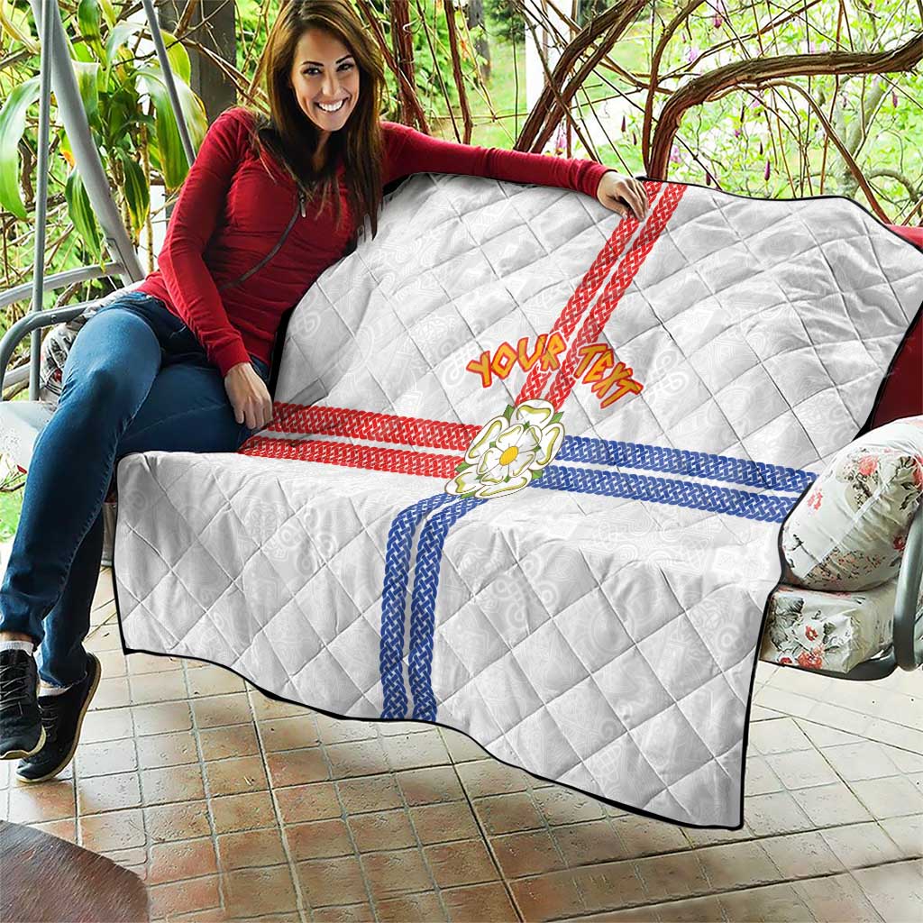 Personalized Yorkshire Celtic Heritage Quilt Cross Style - Wonder Print Shop