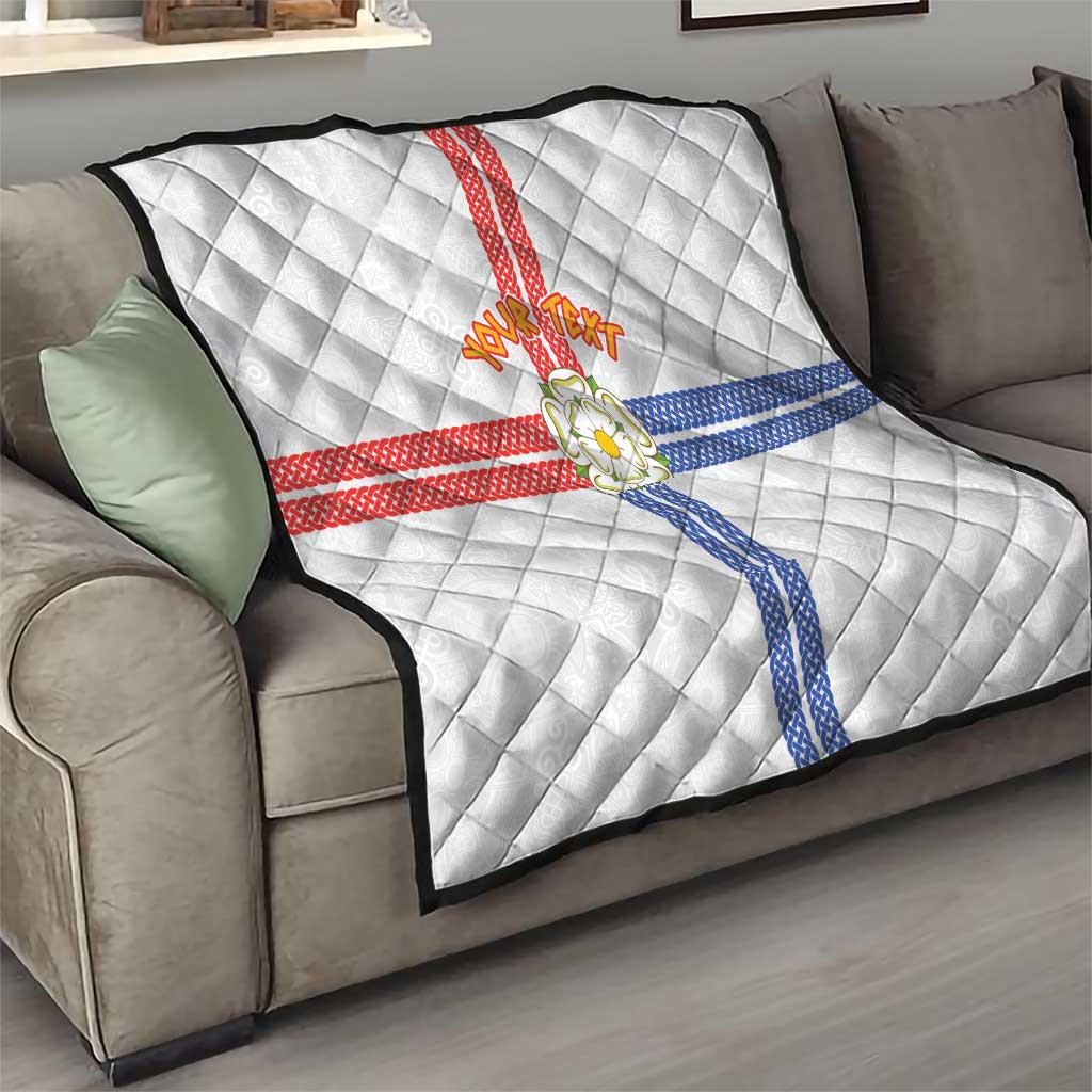 Personalized Yorkshire Celtic Heritage Quilt Cross Style - Wonder Print Shop