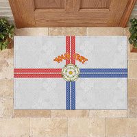 Personalized Yorkshire Celtic Heritage Rubber Doormat Cross Style - Wonder Print Shop