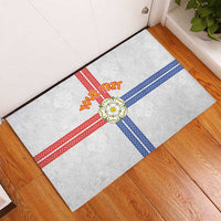 Personalized Yorkshire Celtic Heritage Rubber Doormat Cross Style - Wonder Print Shop