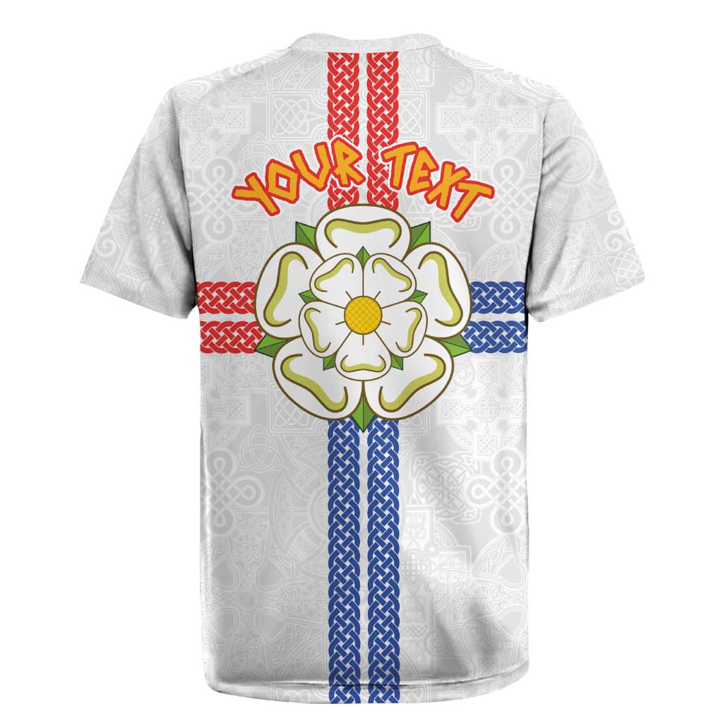 Personalized Yorkshire Celtic Heritage Rugby Jersey Cross Style - Wonder Print Shop