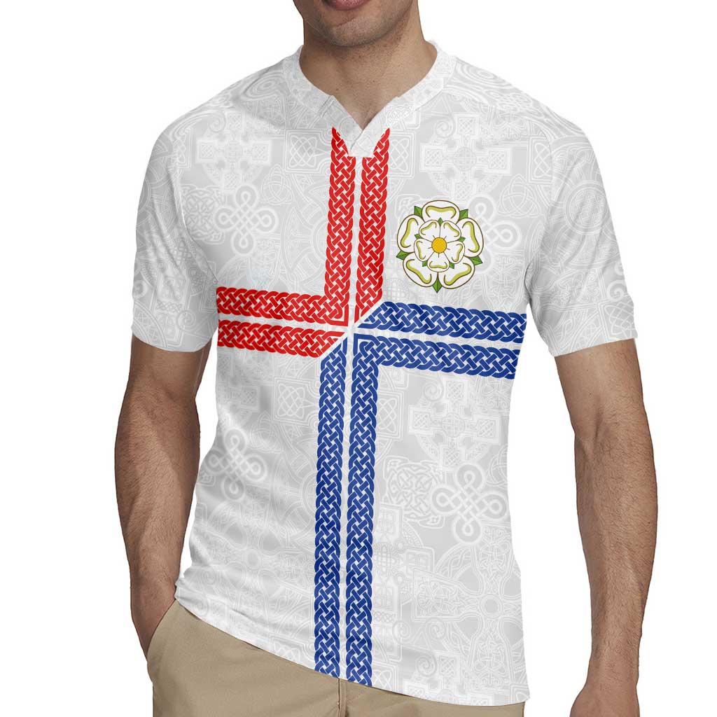 Personalized Yorkshire Celtic Heritage Rugby Jersey Cross Style - Wonder Print Shop