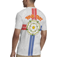 Personalized Yorkshire Celtic Heritage Rugby Jersey Cross Style - Wonder Print Shop