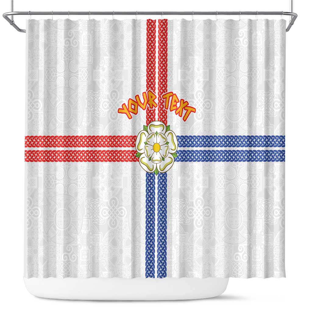 Personalized Yorkshire Celtic Heritage Shower Curtain Cross Style - Wonder Print Shop