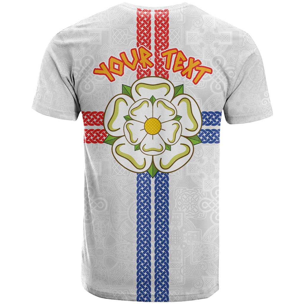 Personalized Yorkshire Celtic Heritage T Shirt Cross Style - Wonder Print Shop