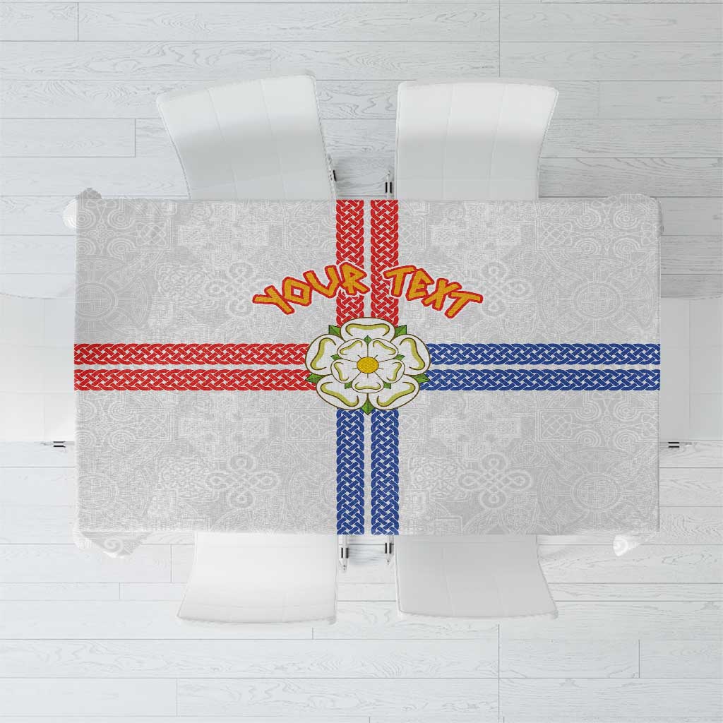 Personalized Yorkshire Celtic Heritage Tablecloth Cross Style - Wonder Print Shop