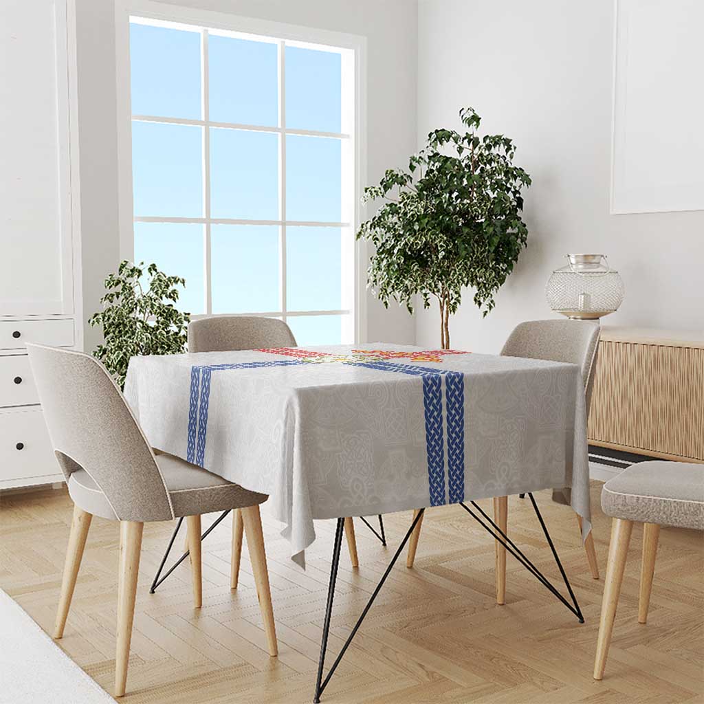 Personalized Yorkshire Celtic Heritage Tablecloth Cross Style - Wonder Print Shop