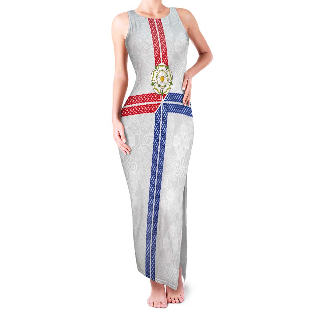 Personalized Yorkshire Celtic Heritage Tank Maxi Dress Cross Style - Wonder Print Shop