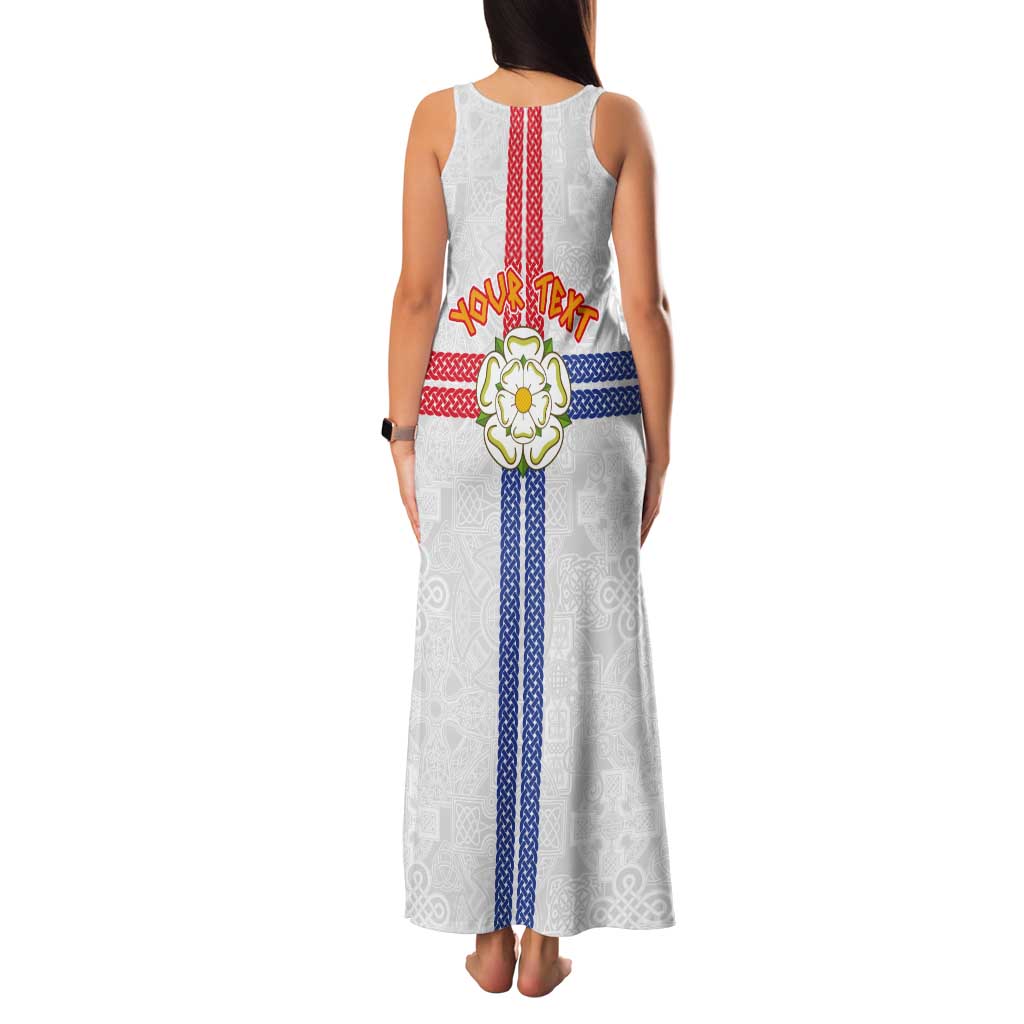 Personalized Yorkshire Celtic Heritage Tank Maxi Dress Cross Style - Wonder Print Shop