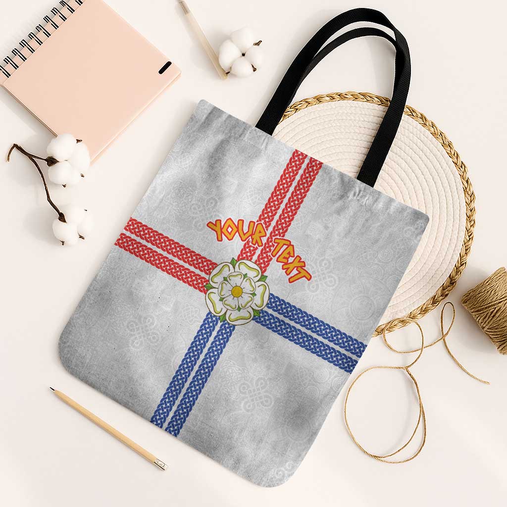 Personalized Yorkshire Celtic Heritage Tote Bag Cross Style - Wonder Print Shop