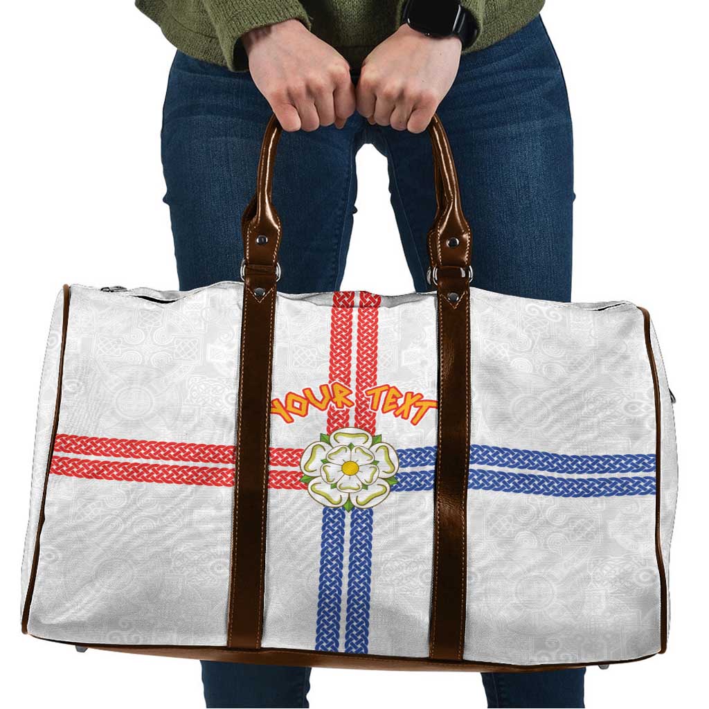 Personalized Yorkshire Celtic Heritage Travel Bag Cross Style - Wonder Print Shop