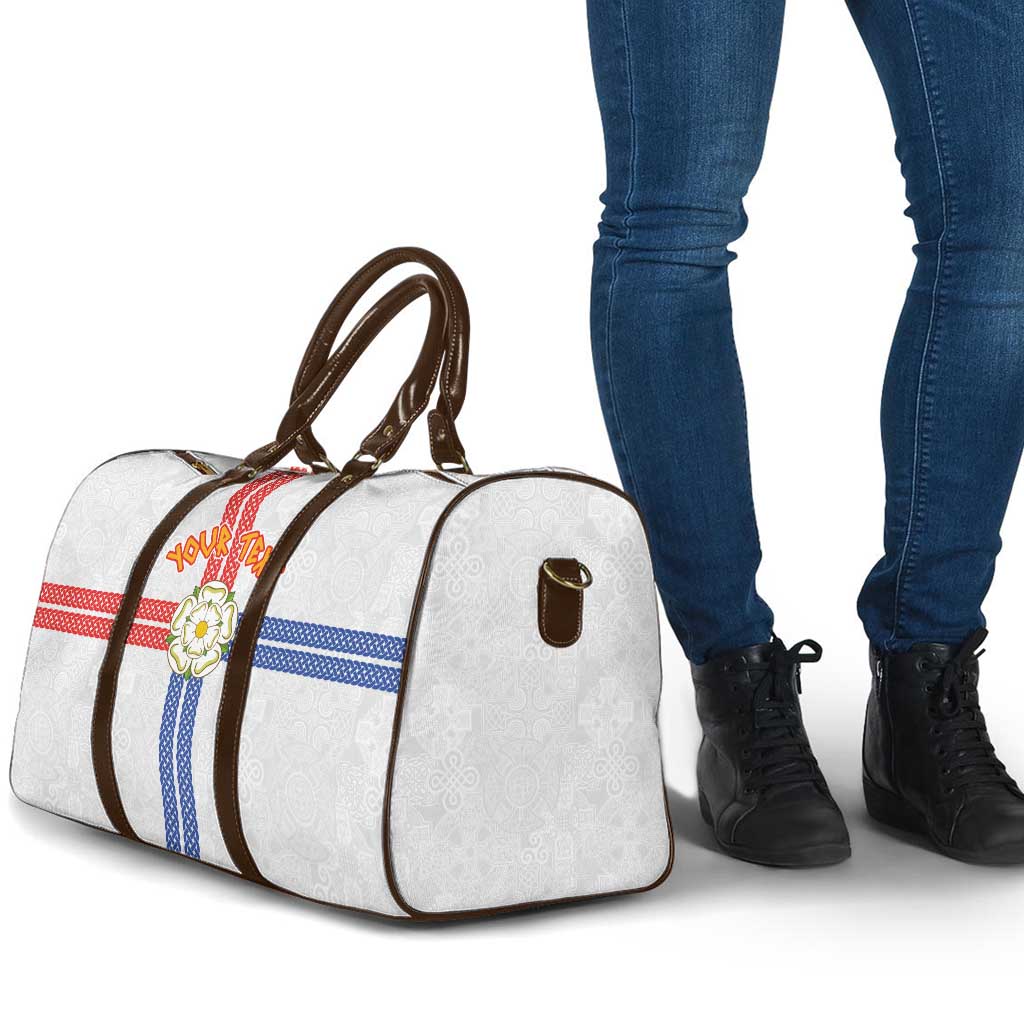Personalized Yorkshire Celtic Heritage Travel Bag Cross Style - Wonder Print Shop