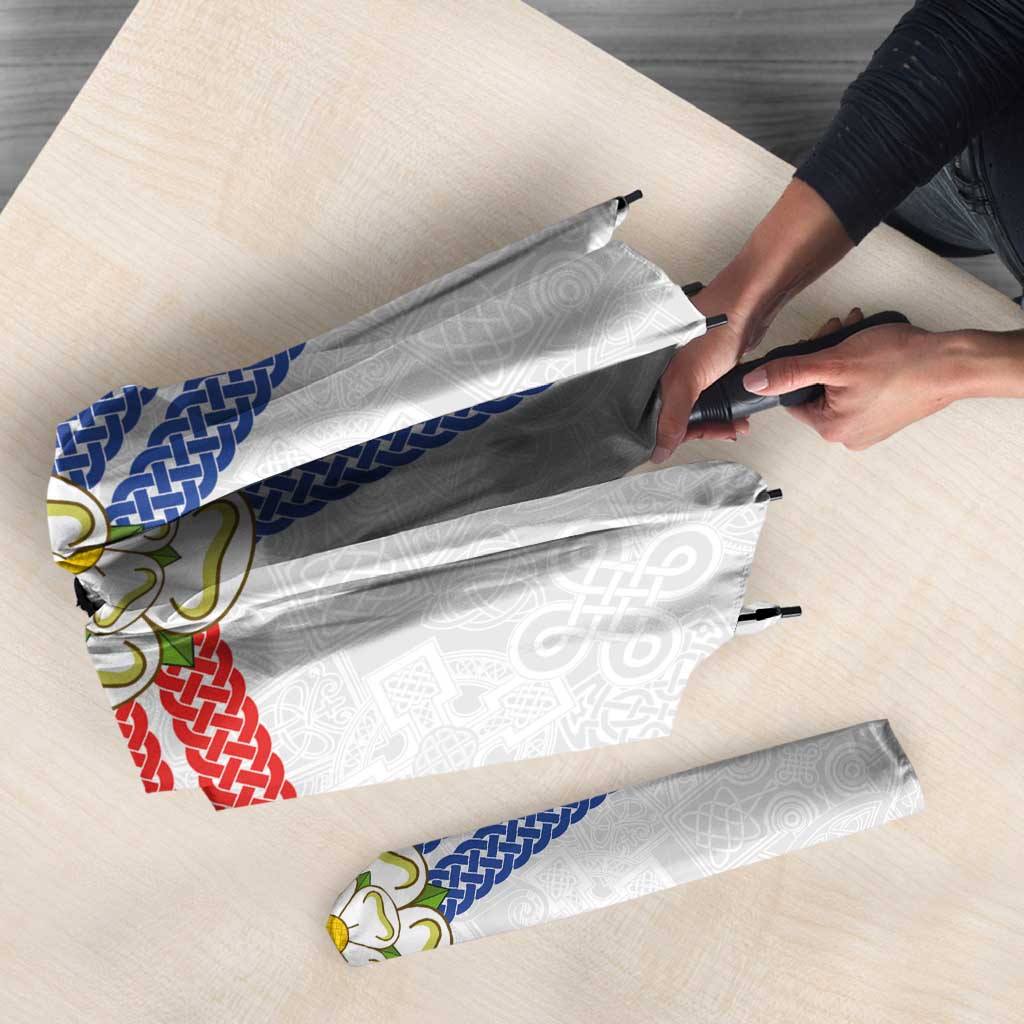 Personalized Yorkshire Celtic Heritage Umbrella Cross Style - Wonder Print Shop