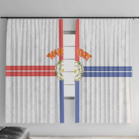 Personalized Yorkshire Celtic Heritage Window Curtain Cross Style - Wonder Print Shop