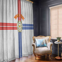 Personalized Yorkshire Celtic Heritage Window Curtain Cross Style - Wonder Print Shop