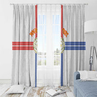 Personalized Yorkshire Celtic Heritage Window Curtain Cross Style - Wonder Print Shop