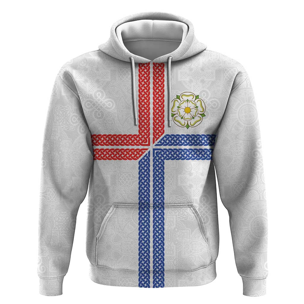 Personalized Yorkshire Celtic Heritage Zip Hoodie Cross Style - Wonder Print Shop
