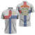 Personalized Yorkshire Celtic Heritage Zipper Polo Shirt Cross Style - Wonder Print Shop
