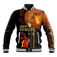 Happy Kwanzaa African Tribal Pattern Baseball Jacket - Wonder Print Shop