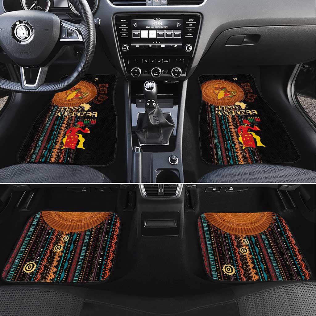 Happy Kwanzaa African Tribal Pattern Car Mats - Wonder Print Shop