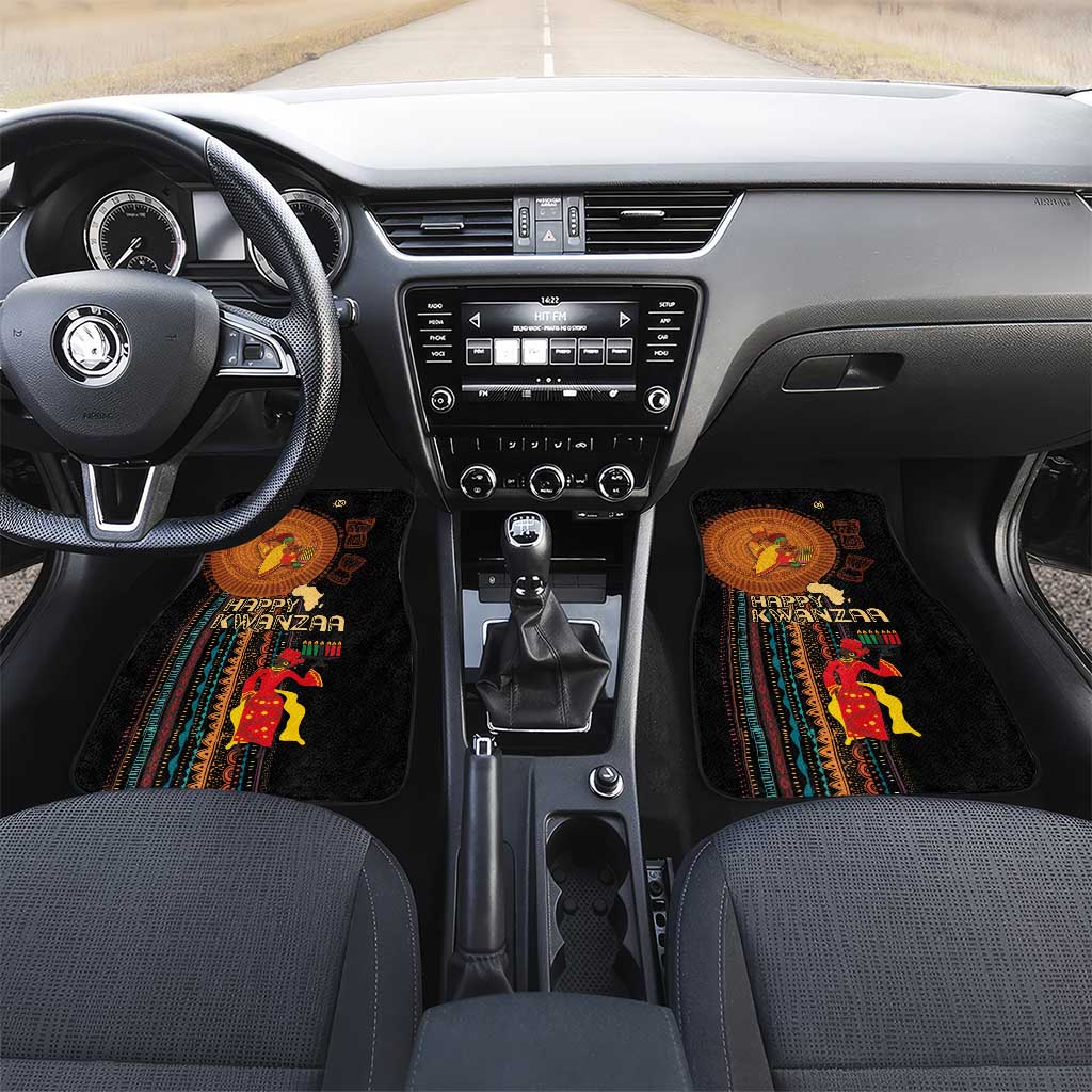 Happy Kwanzaa African Tribal Pattern Car Mats - Wonder Print Shop