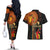 Happy Kwanzaa African Tribal Pattern Couples Matching Off The Shoulder Long Sleeve Dress and Hawaiian Shirt - Wonder Print Shop