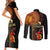Happy Kwanzaa African Tribal Pattern Couples Matching Short Sleeve Bodycon Dress and Long Sleeve Button Shirt - Wonder Print Shop