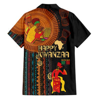 Happy Kwanzaa African Tribal Pattern Family Matching Puletasi and Hawaiian Shirt - Wonder Print Shop