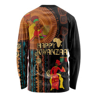 Happy Kwanzaa African Tribal Pattern Long Sleeve Shirt - Wonder Print Shop