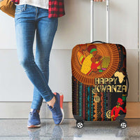 Happy Kwanzaa African Tribal Pattern Luggage Cover - Wonder Print Shop