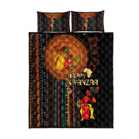 Happy Kwanzaa African Tribal Pattern Quilt Bed Set - Wonder Print Shop