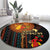 Happy Kwanzaa African Tribal Pattern Round Carpet
