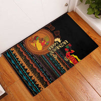 Happy Kwanzaa African Tribal Pattern Rubber Doormat - Wonder Print Shop