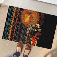 Happy Kwanzaa African Tribal Pattern Rubber Doormat - Wonder Print Shop