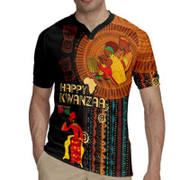 Happy Kwanzaa African Tribal Pattern Rugby Jersey - Wonder Print Shop
