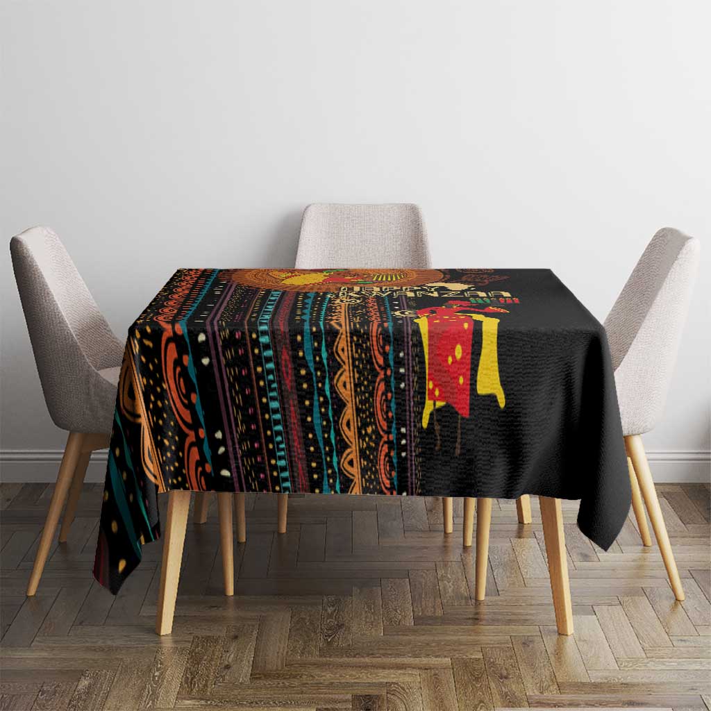 Happy Kwanzaa African Tribal Pattern Tablecloth - Wonder Print Shop