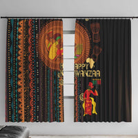 Happy Kwanzaa African Tribal Pattern Window Curtain - Wonder Print Shop