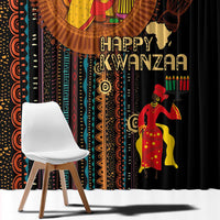 Happy Kwanzaa African Tribal Pattern Window Curtain - Wonder Print Shop