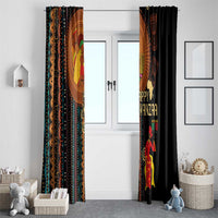 Happy Kwanzaa African Tribal Pattern Window Curtain - Wonder Print Shop