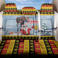 Deutschland Frohe Weihnachten Back Car Seat Cover Funny Der Weihnachtsmann and Krampus Drink Beer Together - Wonder Print Shop