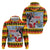 Deutschland Frohe Weihnachten Hoodie Funny Der Weihnachtsmann and Krampus Drink Beer Together - Wonder Print Shop