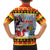 Deutschland Frohe Weihnachten Kid Hawaiian Shirt Funny Der Weihnachtsmann and Krampus Drink Beer Together - Wonder Print Shop